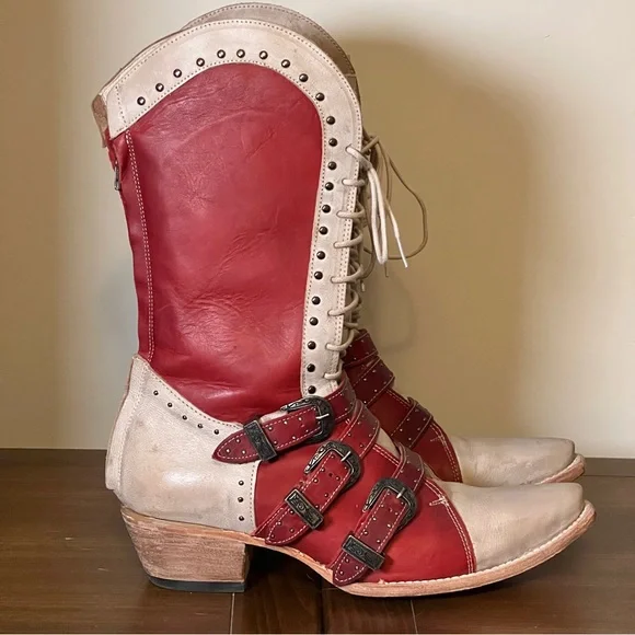 Freebird Winnie Boots Red/multi | Size 12 - Picture 2 of 12